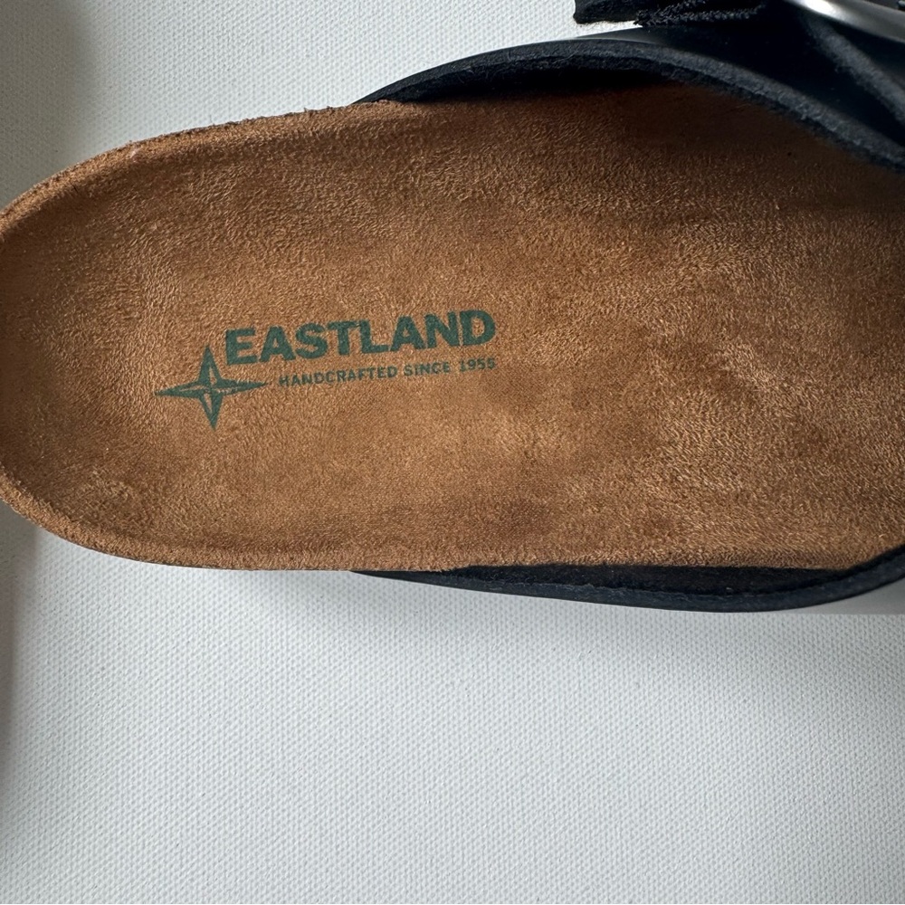 Eastland Black Cambridge Leather Sandals Men’s Size 10 NEW with box - Picture 7 of 9